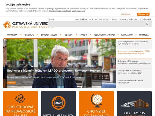 pedagogická fakulta ou - oficiální internetové stránky ostravské univerzity.