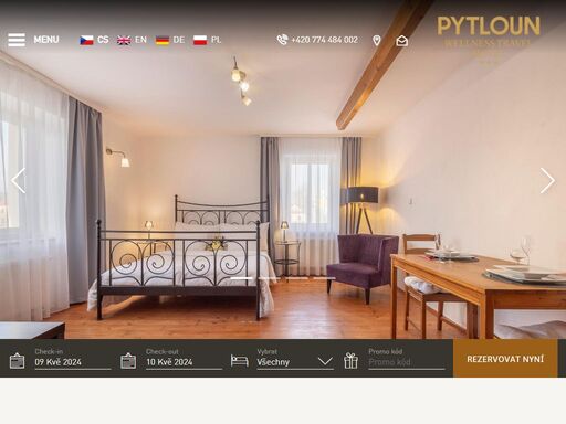 www.pytlounwellnesstravelhotel.cz