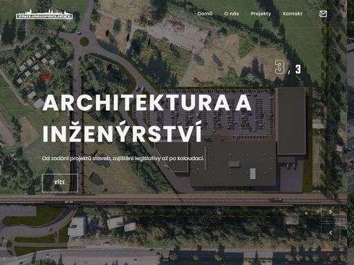 nabídka projektování staveb, architektonické tvorby, inženýrských služeb, přípravy a zadávání staveb, stavebního dozoru či technické pomoci.