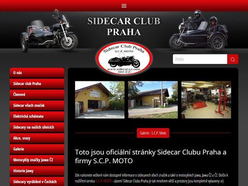 sidecar club praha - vše o sidecarech všech značek a motocyklech jawa čz a dalších vhodných k pro připojení sidecaru