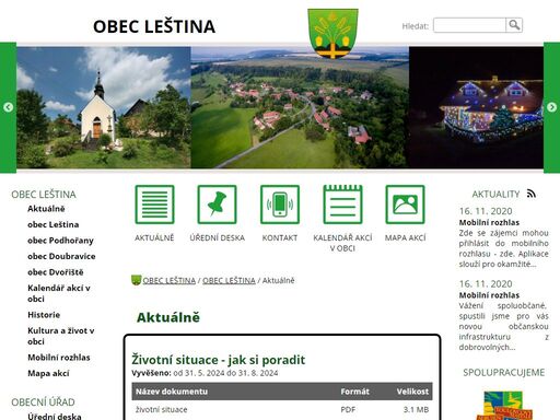 www.obeclestina.cz