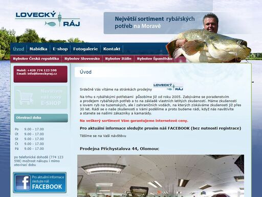 rybářské potřeby lovecký ráj k rybaření www.loveckyraj.cz vám nabízí rybářské potřeby na rybaření pro všechny rybáře a druhy rybolovu.
