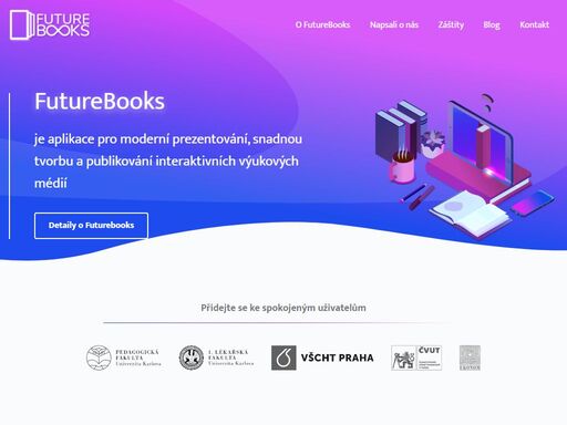 futurebooks je aplikace pro moderní prezentování, snadnou tvorbu a publikování interaktivních výukových médií