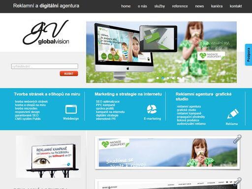 reklamní agentura, reklamní agentura praha - global vision - reklama, marketing na internetu, grafické studio, grafika, webdesign, tvorba www