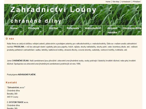 www.zahradnictvilouny.cz