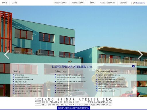 kompletní architektonické služby se specializací na stavby pro bydlení, základní a mateřské školy.