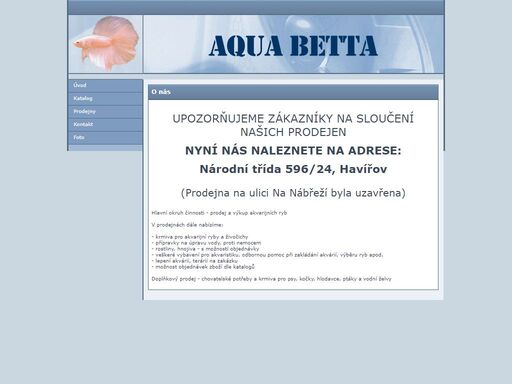 akvaristika | aqua betta | havířov - prodej a výkup akvarijních ryb.