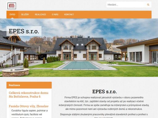    
   
   
   
 epes s.r.o.   
firma epes je schopna realizovat jakoukoli výstavbu v oboru pozemního stavitelství na klíč, tzn. zajištění stavby od projektu...