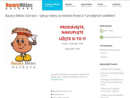 www.bazarymesec.cz