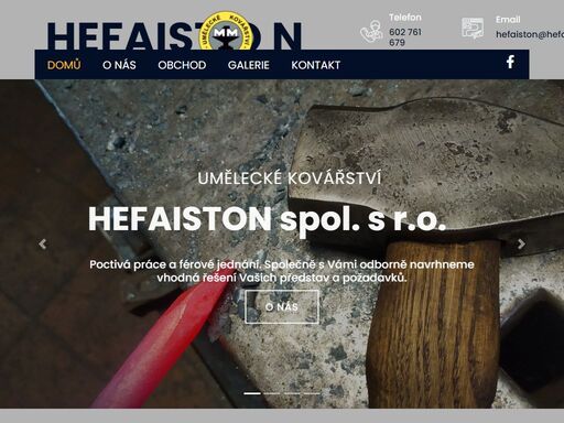 umělecké kovřství hefaiston brno