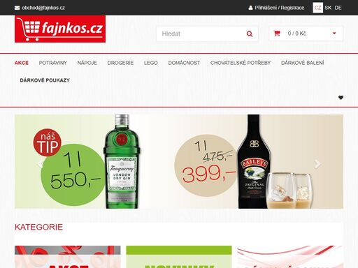 prodej alkoholu, cukrovinek a dalších kvalitních potravin z německa - fajnkos.cz
