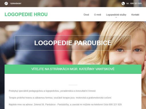 služby speciálního pedagoga - logopeda, kateřiny vanýskové, v pardubicích, www.logopediepardubice.cz 