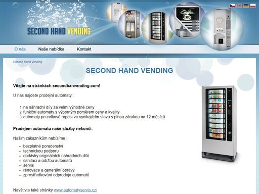 prodejní automaty, servis údržba automatů