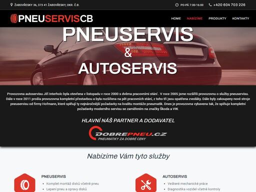 pneuservis cb - autoservis a pneuservis u českých budějovic /