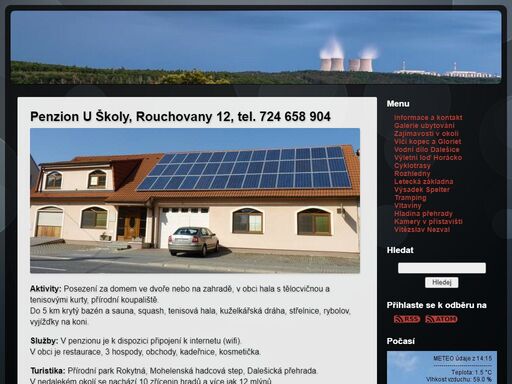 penzion u školy, rouchovany 12, tel. 724 658 904 - 