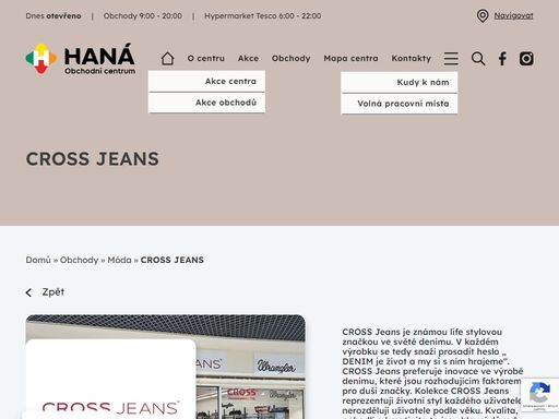 www.ochana.cz/obchod-olomouc-oc-hana/cross-jeans