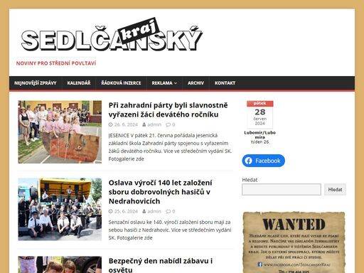 sedlčanský kraj - internetové noviny pro střední povltaví