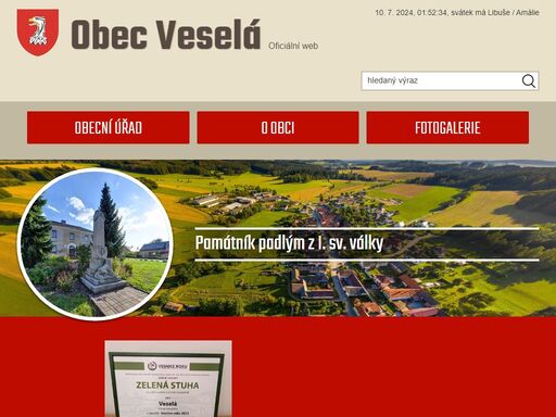 www.obecvesela.cz