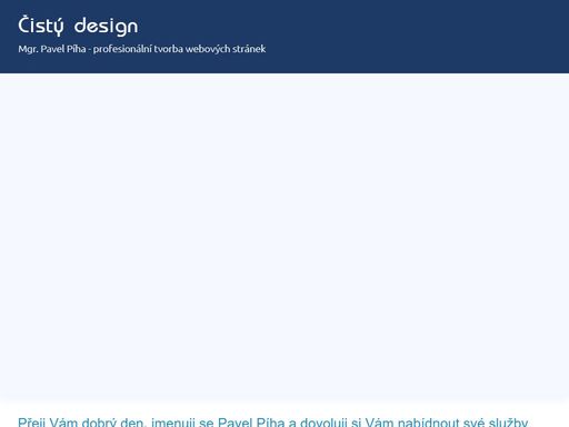čistý design .net - profesionální tvorba webových stránek s administrací, moderní webové stránky za skvělé ceny, české budějovice, jihočeský kraj