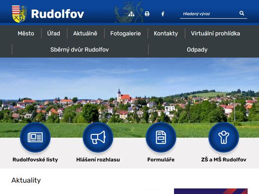 oficiální stránky města rudolfov