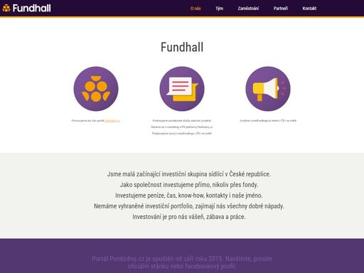 fundhall s.r.o. - začínající investiční skupina sídlící v české republice.