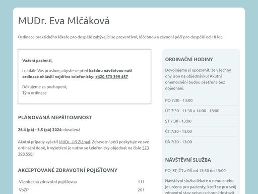 www.mlcakova.cz