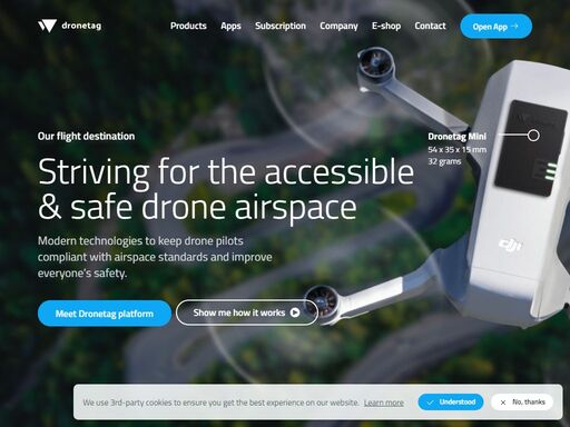 dronetag develops a solution for safe and efficient drone traffic management in the european airspace