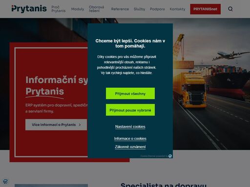 erp systém prytanis je navržen pro dopravní a spediční firmy za účelem pokrytí agend spojených s dopravou, logistikou, spedicí a souvisejícím servisem.