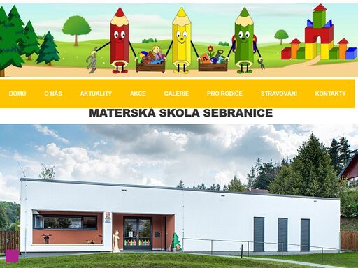 oficiální webové stránky mateřské školy sebranice u litomyšle