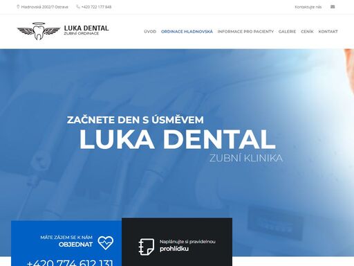 luka dental - zubní ordinace, bezbolestné ošetření bolesti zubů a individuální přístup za rozumné ceny v ostravě. staráme se o zdraví a krásu vašich zubů. máme uzavřené smlouvy se zdravotními pojišťovnami.