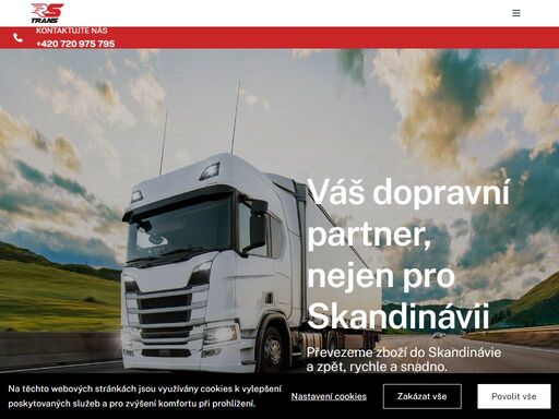 váš dopravní partner,nejen pro skandinávii převezeme zboží do skandinávie a zpět, rychle a snadno.nabízíme komplexní služby v oblasti dopravy