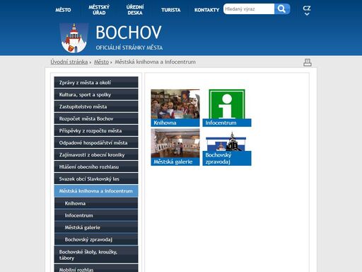 oficiální stránky města bochov