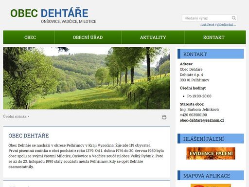 www.obec-dehtare.cz