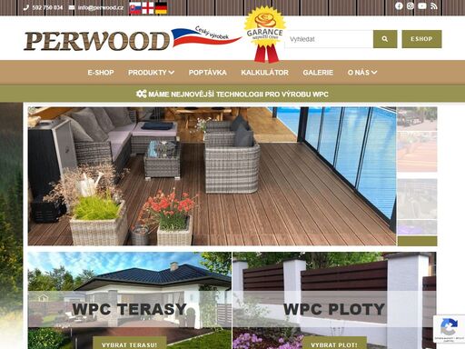 perwood je nový stavební materiál, který spojuje nejlepší vlastnosti dřeva a pvc – přírodní vzhled je zárukou vysoké estetické úrovně