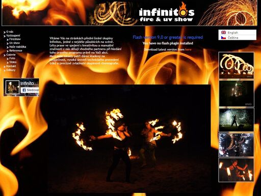 vítáme vás na stránkách přední české fireshow skupiny infinitos, jedné z nejdéle působících na scéně. léta praxe ve spojení s kreativitou a manuální zručnosti