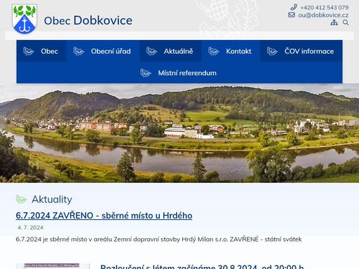 oficiální stránky obce dobkovice