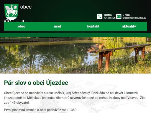 oficiální webové stránky obce újezdec