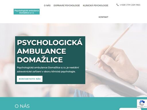 psychologická ambulance domažlice s.r.o. je nestátní zdravotnické zařízení v oboru klinická psychologie.
