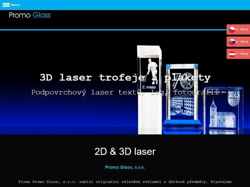 laserové vypalování do skla, výroba a prodej reklamních a propagačních předmětů