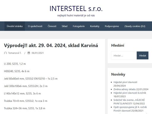intersteel.cz