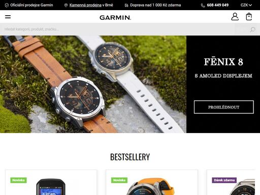 jsme značková prodejna garmin v brně. velký výběr garmin hodinek, navigací, cyklopočítačů i veškerého příslušenství skladem v brně v nákupním centru olympia.