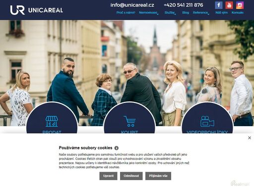 realitní kancelář brno - unicareal s.r.o. | komplexní servis při prodeji a pronájmu nemovitostí | prodej realit brno, blansko, břeclav, znojmo, vyškov, hodonín