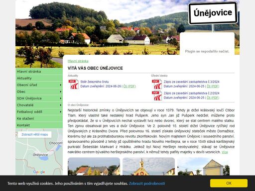 www.unejovice.cz