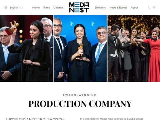 media nest is a production company that supports young and independent filmmakers and brings together czech/european and iranian cinematography.