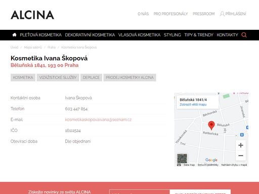 alcina.cz/salon/kosmetika-ivana-skopova
