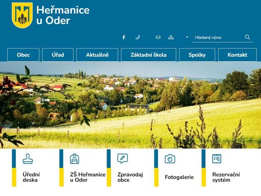 oficiální stránky obce heřmanice u oder