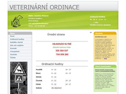www.veterinahodonin.cz