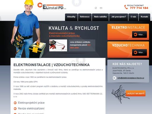 elektro instalece hlučín - firma provádějící elktroinstalace a vzduchotechnika. sídlí v hlučíně.