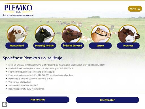 kontrola užitkovosti a inseminace skotu i prasat. poskytování poradenství.