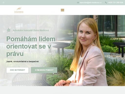 advokátní kancelář, petra mašková